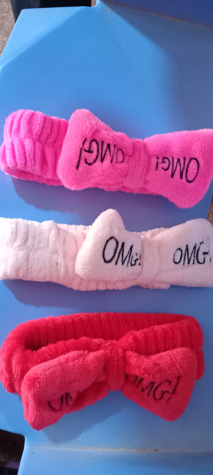 OMG! Plush Elasticized Headbands – Bow & Embroidered 