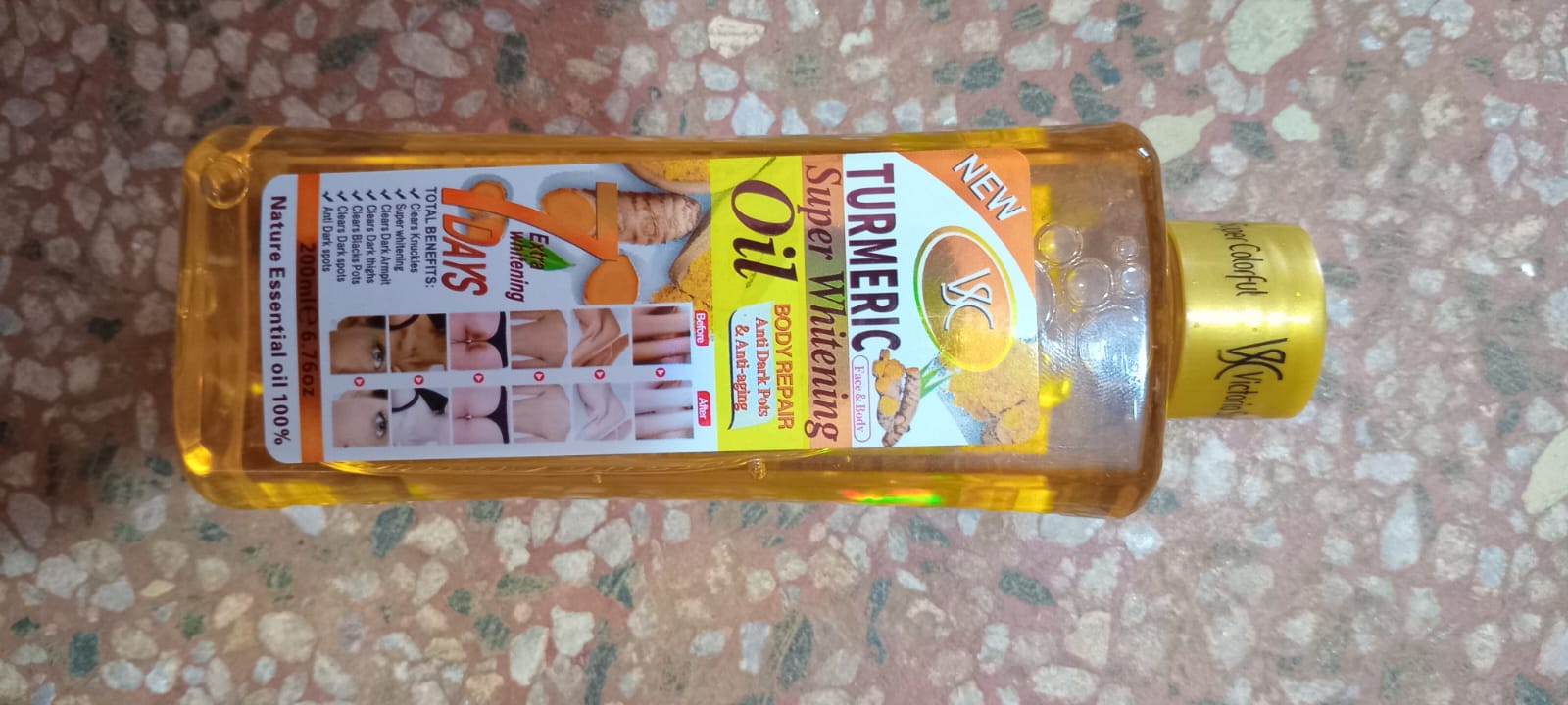 Turmeric Super Whitening Oil – Nature Essential Oil 100% (200ml)